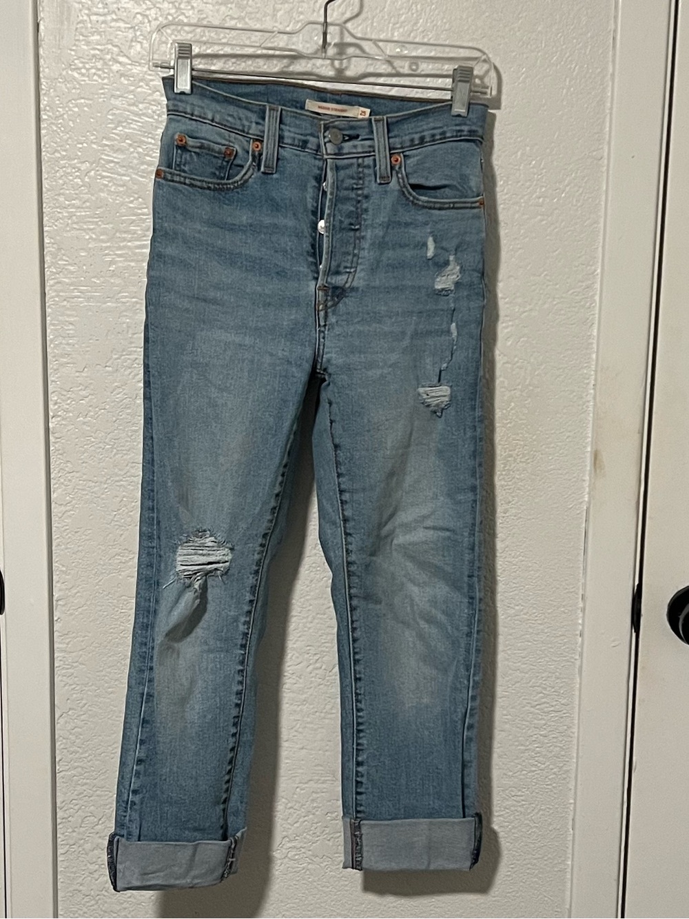Levi's Light Blue Distressed Jeans